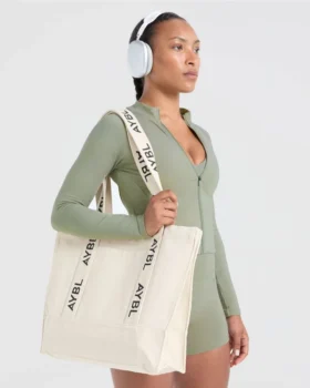 Tote-väska med märkesrem