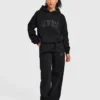 Varsity-hoodie med applikation i oversized-passform
