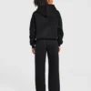 Varsity-hoodie med applikation i oversized-passform