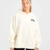 Varsity Minimal Logo Oversized stickad hoodie