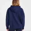 Varsity Minimal Logo Oversized stickad hoodie