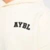 Varsity Minimal Logo Oversized stickad hoodie