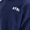 Varsity Minimal Logo Oversized stickad hoodie