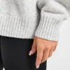 Varsity Minimal Logo Oversized stickad hoodie