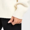 Varsity Minimal Logo Oversized stickad hoodie