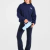 Varsity Minimal Logo Oversized stickad hoodie