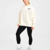 Varsity Minimal Logo Oversized stickad hoodie