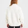 Varsity Oversized fleecejacka med dragkedja