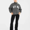 Varsity Oversized fleecejacka med dragkedja