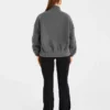 Varsity Oversized fleecejacka med dragkedja