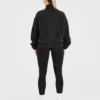 Varsity Oversized fleecejacka med dragkedja