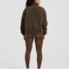 Varsity Oversized fleecejacka med dragkedja