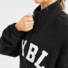 Varsity Oversized fleecejacka med dragkedja