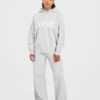 Varsity Oversized stickade mjukisbyxor