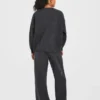 Varsity Oversized stickade mjukisbyxor