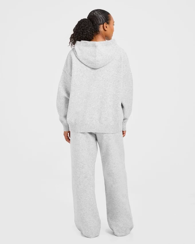Varsity Oversized stickade mjukisbyxor