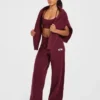 Varsity Oversized stickade mjukisbyxor