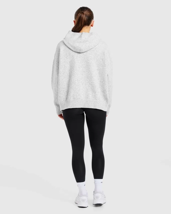 Varsity-tröja i överstorlek med huva