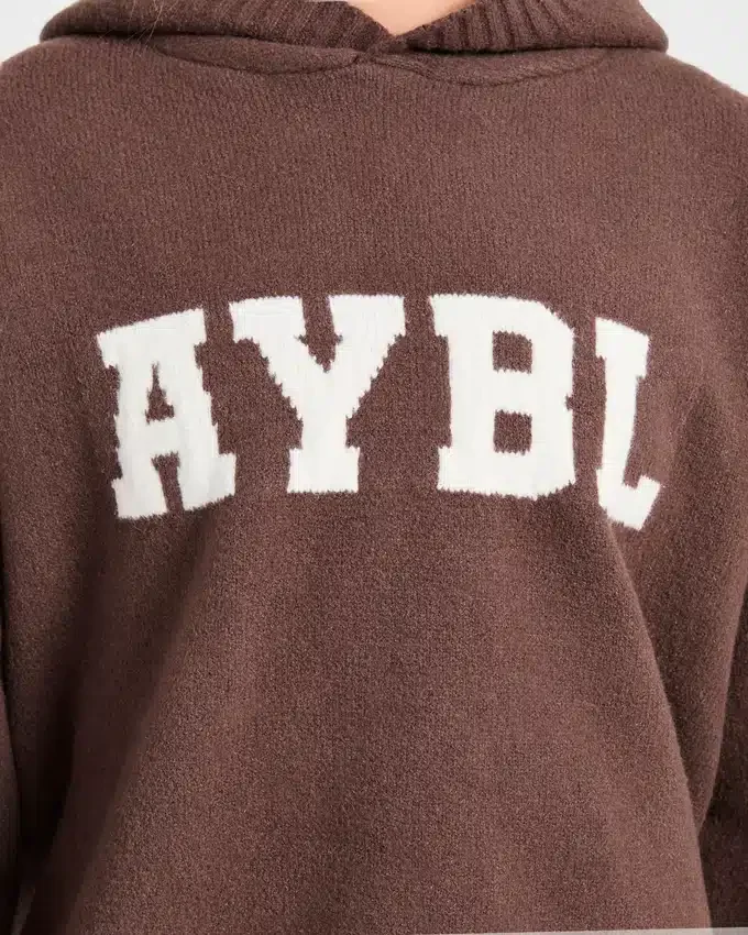 Varsity-tröja i överstorlek med huva