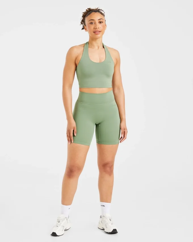 Staple halterneck-crop-top