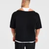 Wesley Vissers x Old School T-shirt med vid halsringning