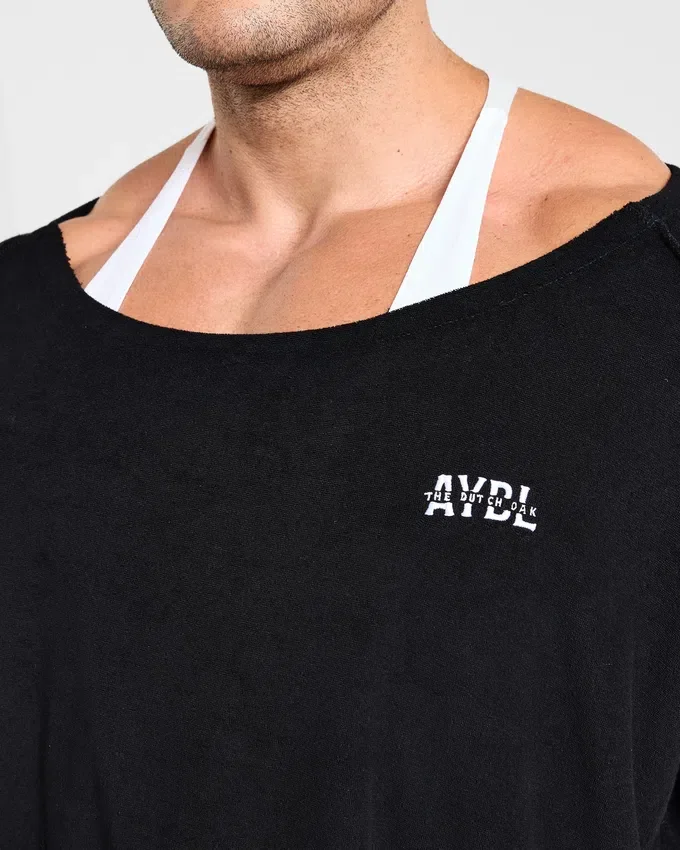 Wesley Vissers x Old School T-shirt med vid halsringning