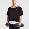Wesley Vissers x Old School T-shirt med vid halsringning