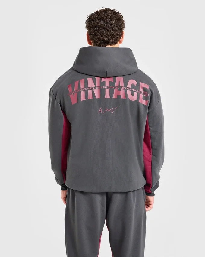 Wesley Vissers x Oversized-hoodie med dragkedja