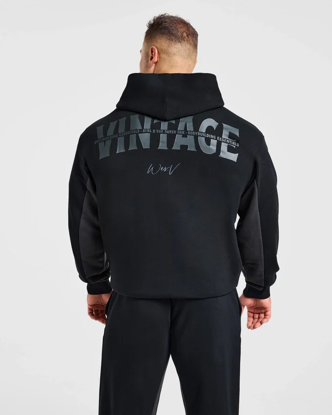 Wesley Vissers x Oversized-hoodie med dragkedja
