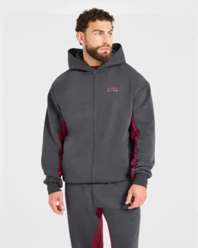 Wesley Vissers x Oversized-hoodie med dragkedja