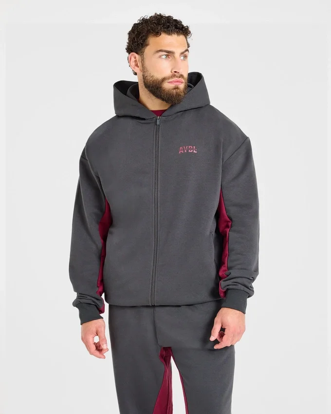 Wesley Vissers x Oversized-hoodie med dragkedja