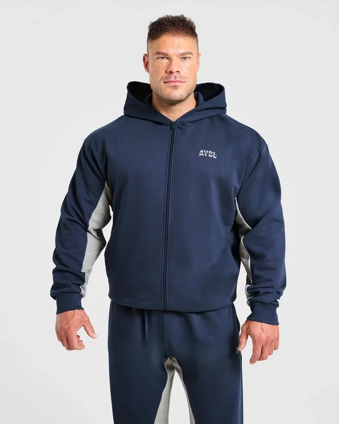 Wesley Vissers x Oversized-hoodie med dragkedja