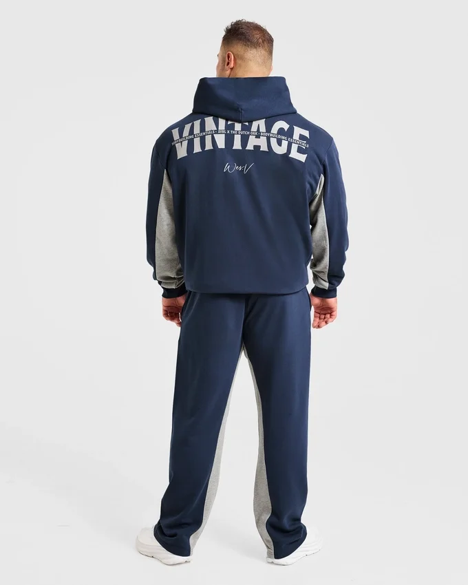 Wesley Vissers x Oversized-hoodie med dragkedja