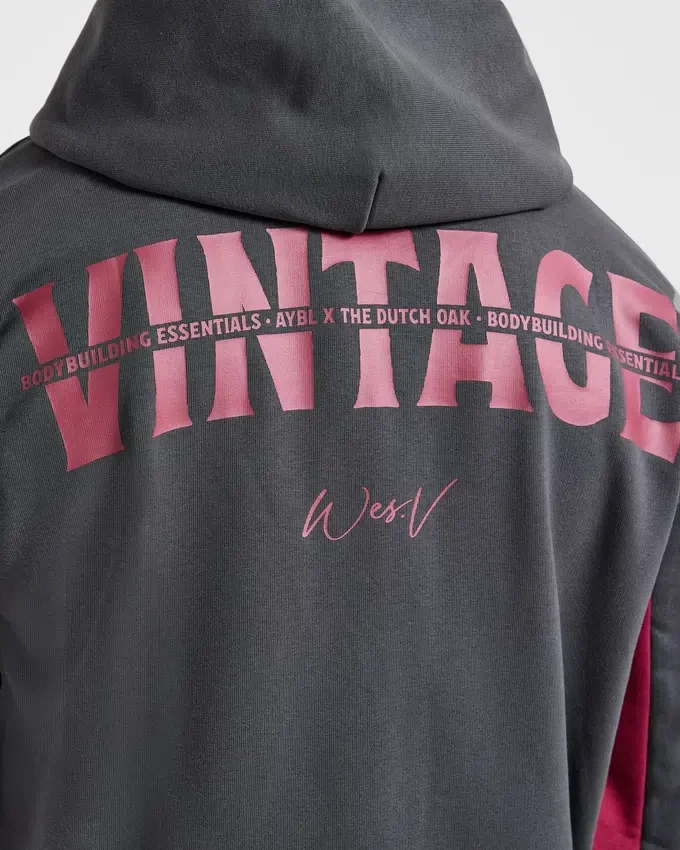 Wesley Vissers x Oversized-hoodie med dragkedja
