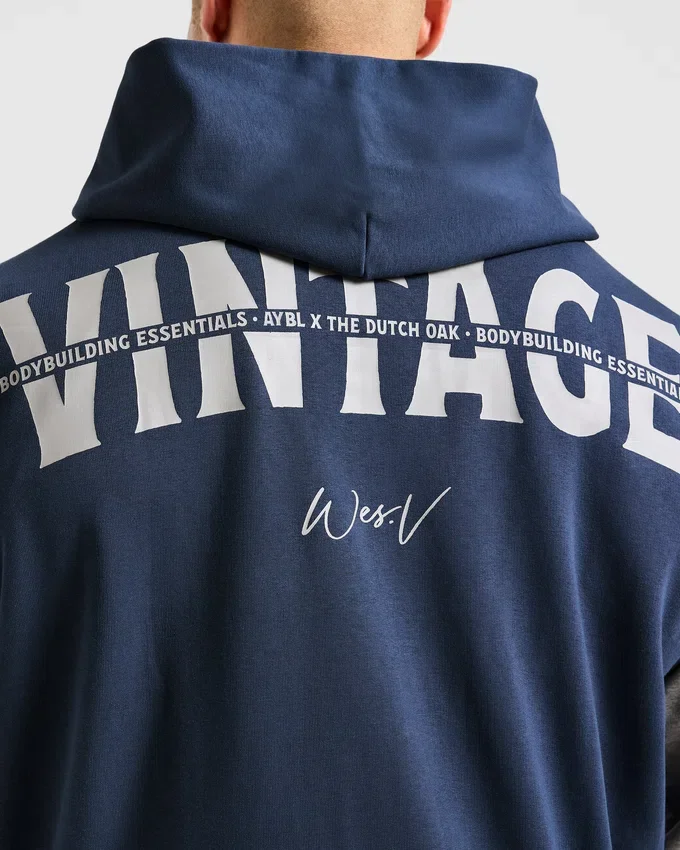 Wesley Vissers x Oversized-hoodie med dragkedja