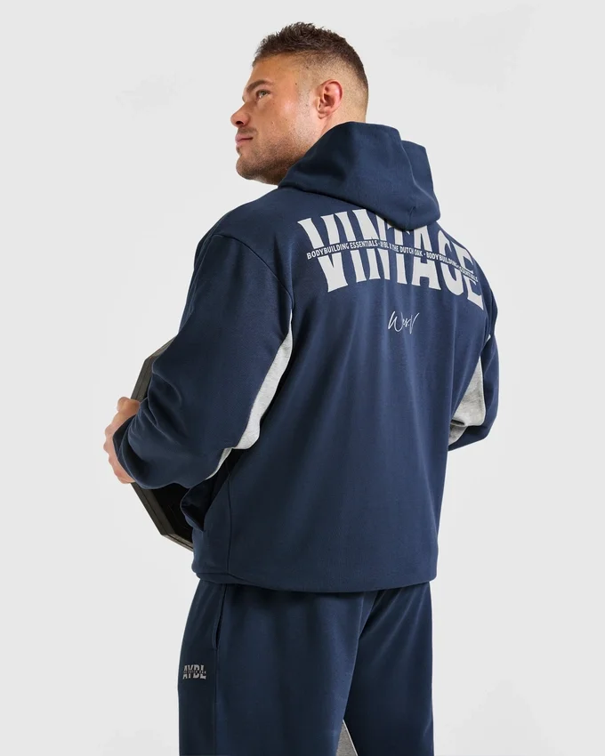 Wesley Vissers x Oversized-hoodie med dragkedja
