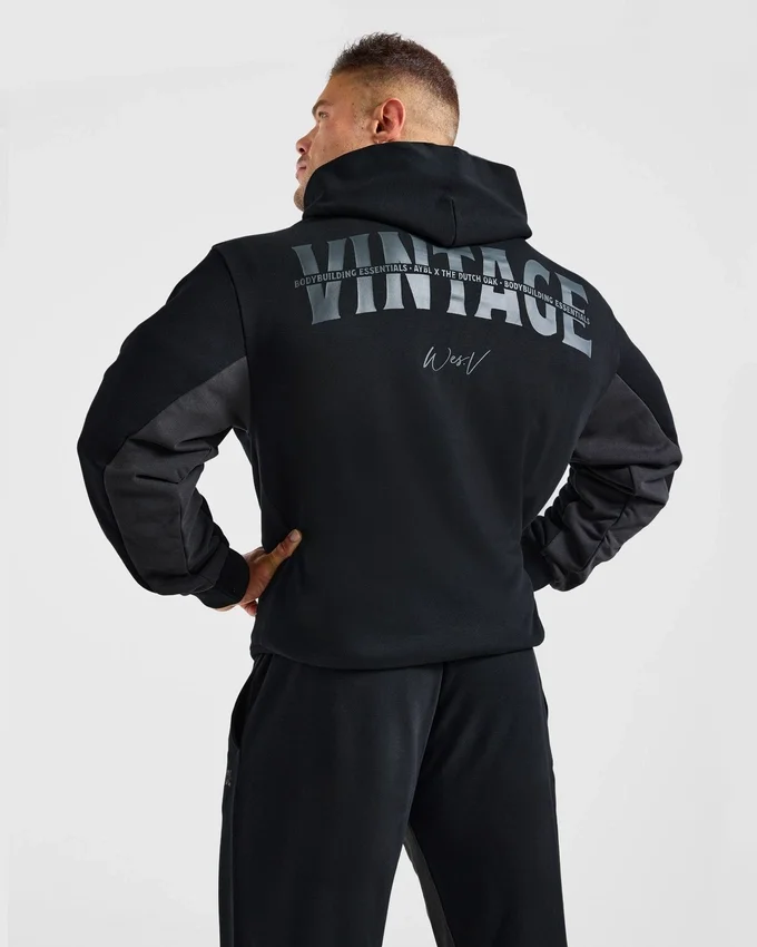 Wesley Vissers x Oversized-hoodie med dragkedja