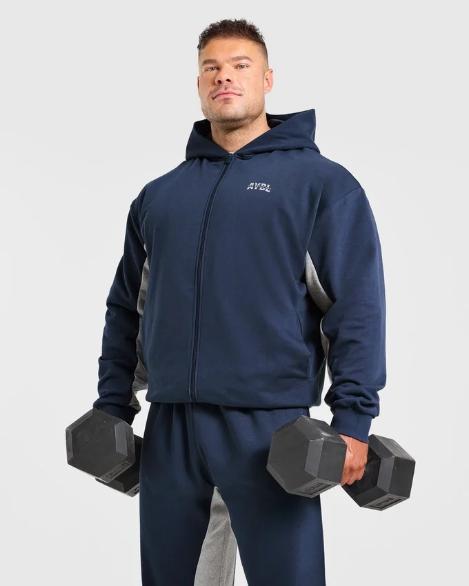 Wesley Vissers x Oversized-hoodie med dragkedja