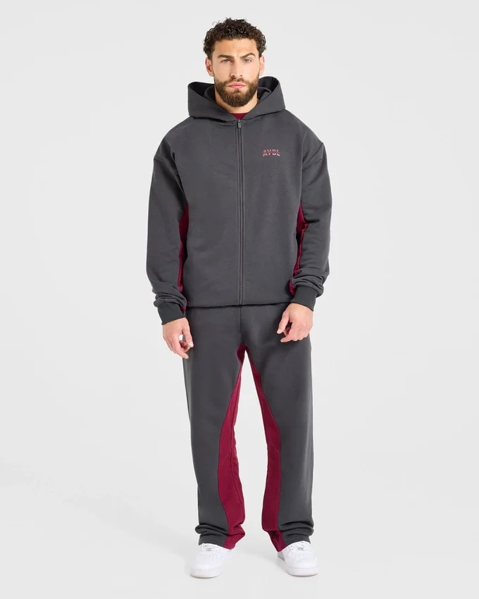 Wesley Vissers x Oversized-hoodie med dragkedja