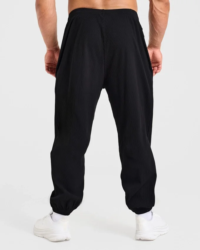 Wesley Vissers x Oversized ribbade mjukisbyxor