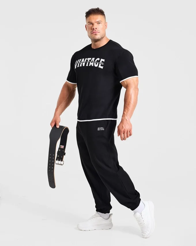 Wesley Vissers x Oversized ribbade mjukisbyxor